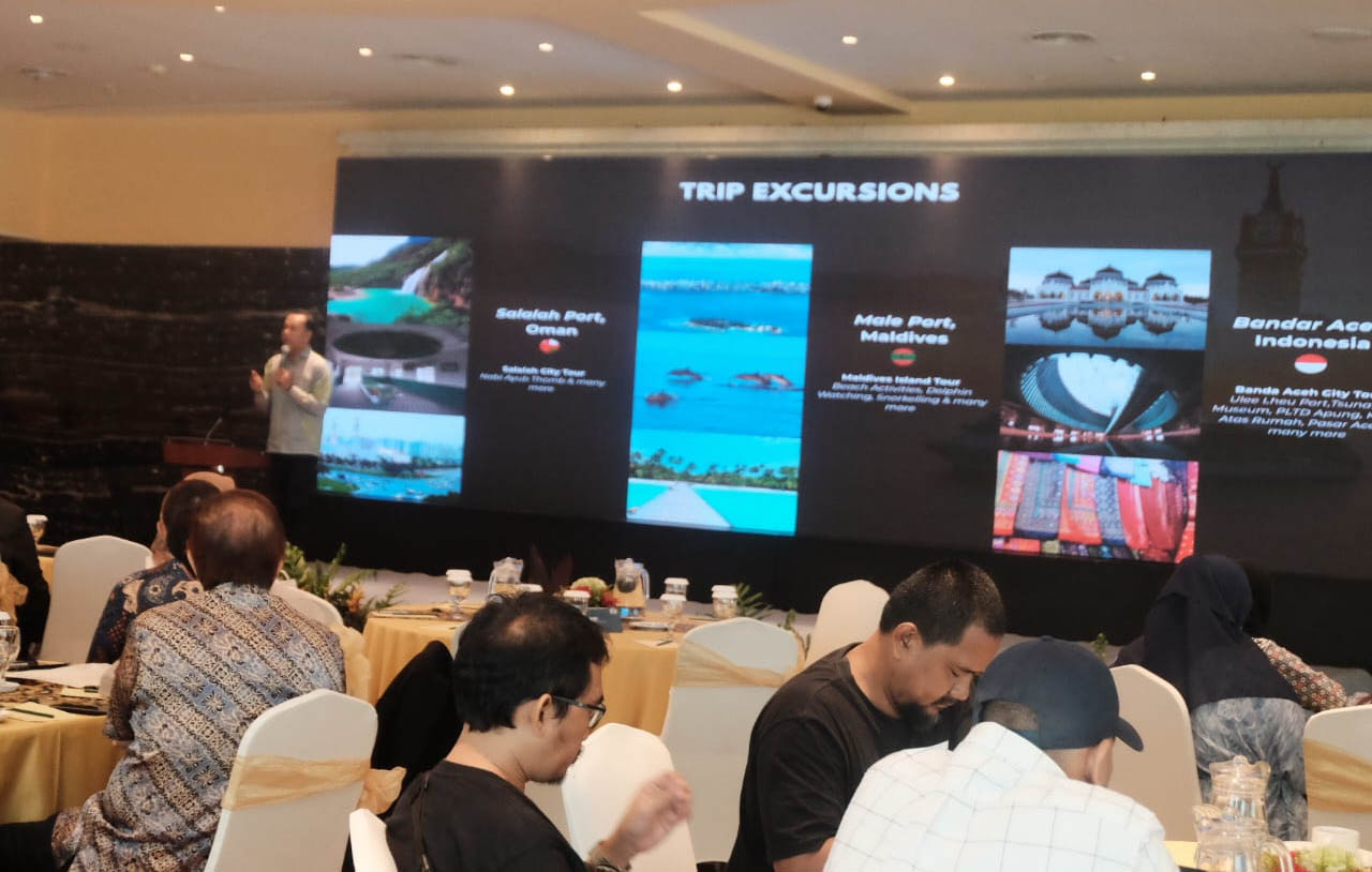 press conference perjalanan haji dan umrah dengan cruise
