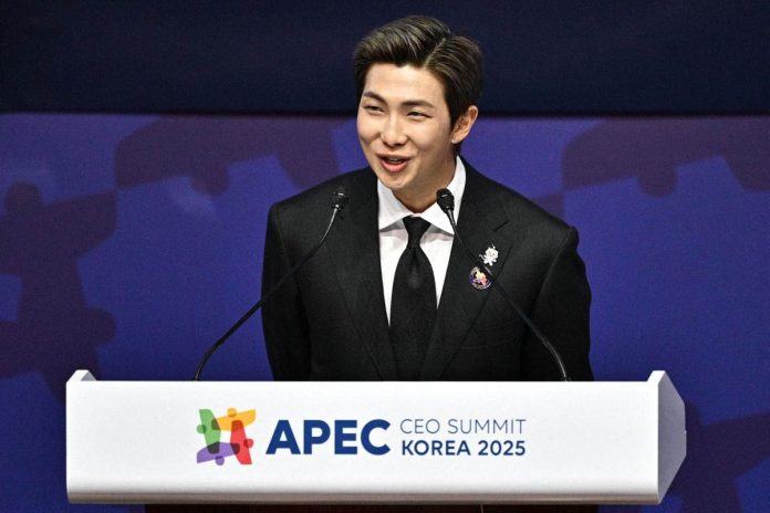 RM, BTS menyampaikan pidato utama dengan tema “Industri Budaya dan Kreatif di Kawasan APEC rm, bts menyampaikan pidato utama dengan tema “industri budaya dan kreatif di kawasan apec