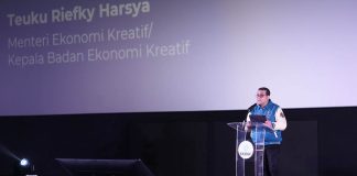 teuku riefky harsya meluncurkan ekraf hub, platform digital sebagai rumah kolaborasi bagi 26,47 juta pelaku industri kreatif i