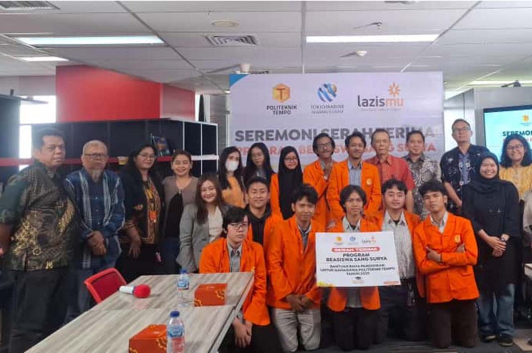 Tokio Marine dan Lazismu Salurkan Beasiswa Sang Surya 2025 untuk Mahasiswa Politeknik Tempo