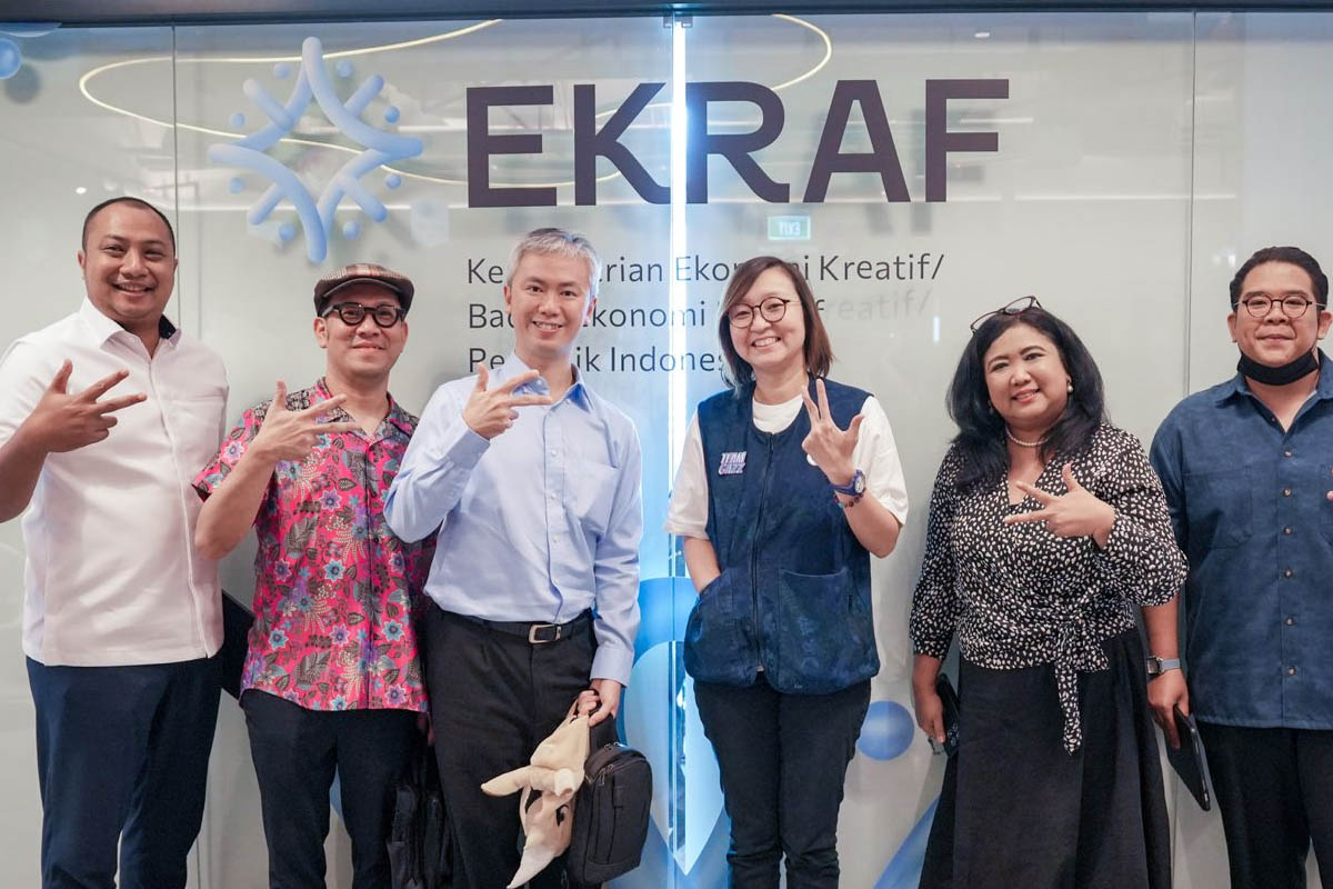 wamen ekraf bersama founder acaraki sekaligus produser riki rhino 2