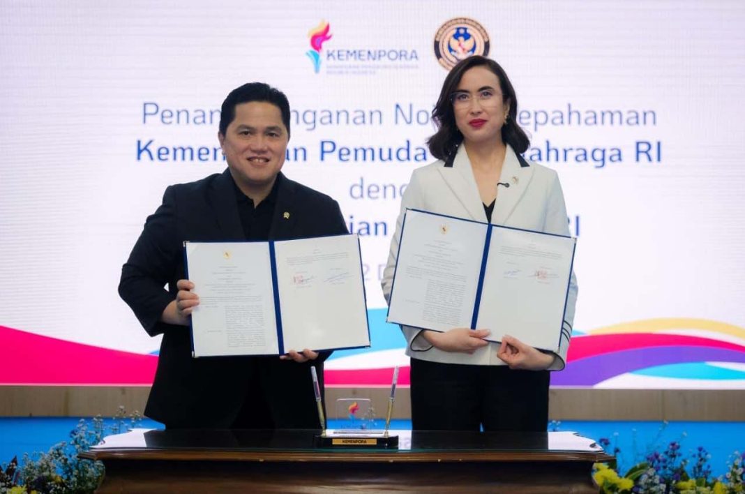 Kementerian Pariwisata (Kemenpar) bersama Kementerian Pemuda dan Olahraga (Kemenpora) menandatangani Nota Kesepahaman Bersama (Memorandum of Understanding/MoU) sebagai langkah strategis memperkuat sinergi lintas sektor dalam pengembangan sports tourism Indonesia