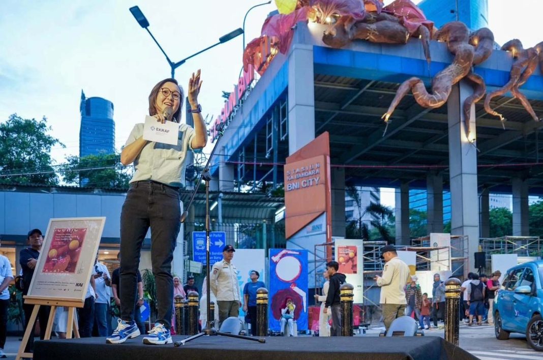 Wamen Ekraf Resmikan Scenic Art Station, Seni Hadir di Ruang Transit Perkotaan