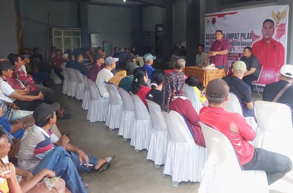 Bob Andika Mamana melakukan Sosialisasi 4 Pilar Kebangsaan di Binjai Barat