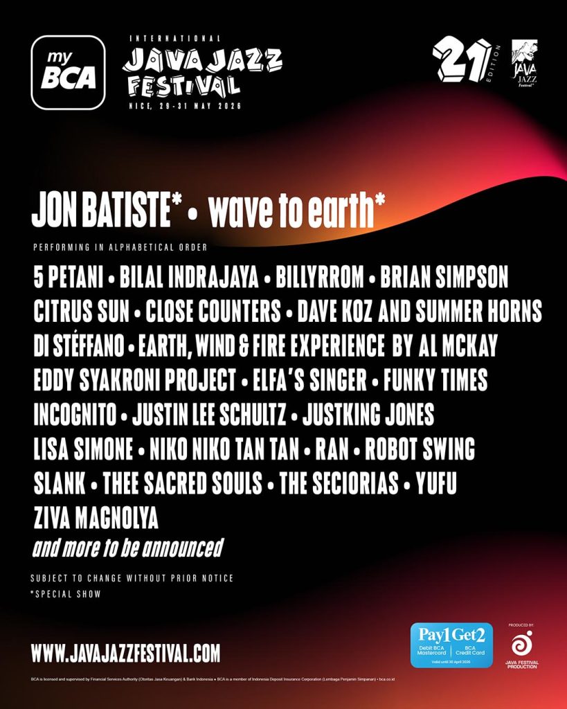 Official Main Poster BCA JJF 2026