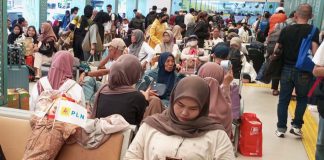 Arus Mudik di Pasar Senen Meningkat