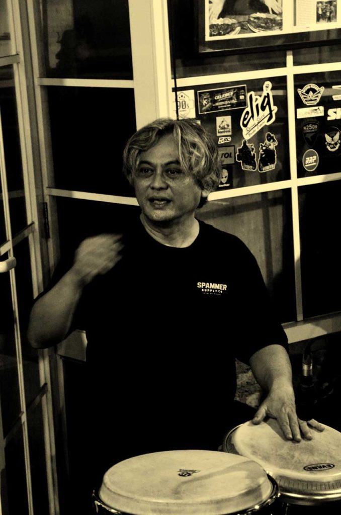 owner dan motor sudut ruang jazz, disto (percussionist)