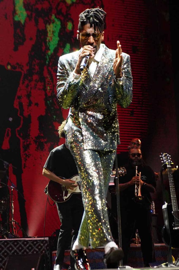 Penampilan Penyanyi Jon Batiste di ajang myBCA International Java Jazz Festival 2026 di Nusantara International Convention Exhibition (NICE) PIK 2, Tangerang, Banten, Jumat (29/5/2026). XPOSEINDONESIA/IHSAN