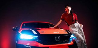rachel cia menjalani debut perdana di balap touring bersama hri team management.