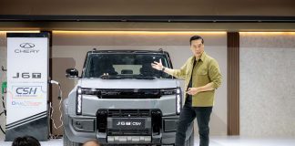 chery j6t csh resmi diperkenalkan sebagai anggota baru j6 series yang memadukan karakter boxy suv adventure dengan efisiensi teknologi reev. copy