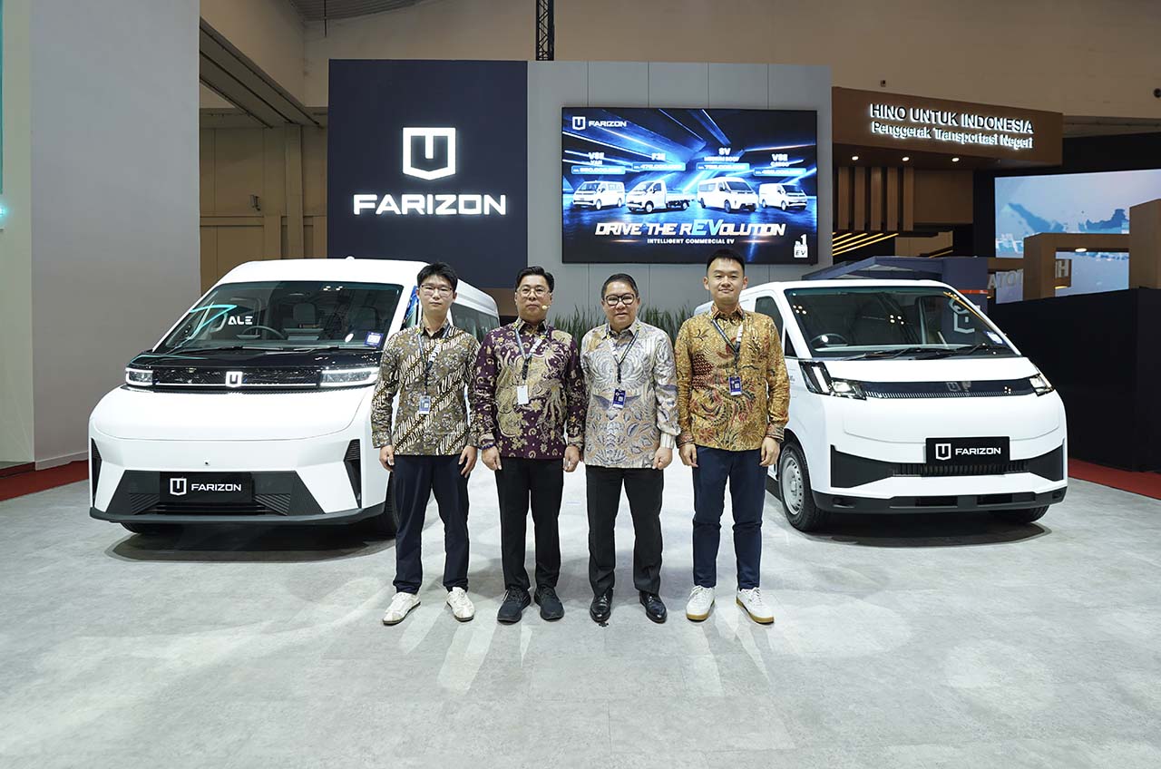 farizon luncurkan empat kendaraan niaga listrik di giias 2026