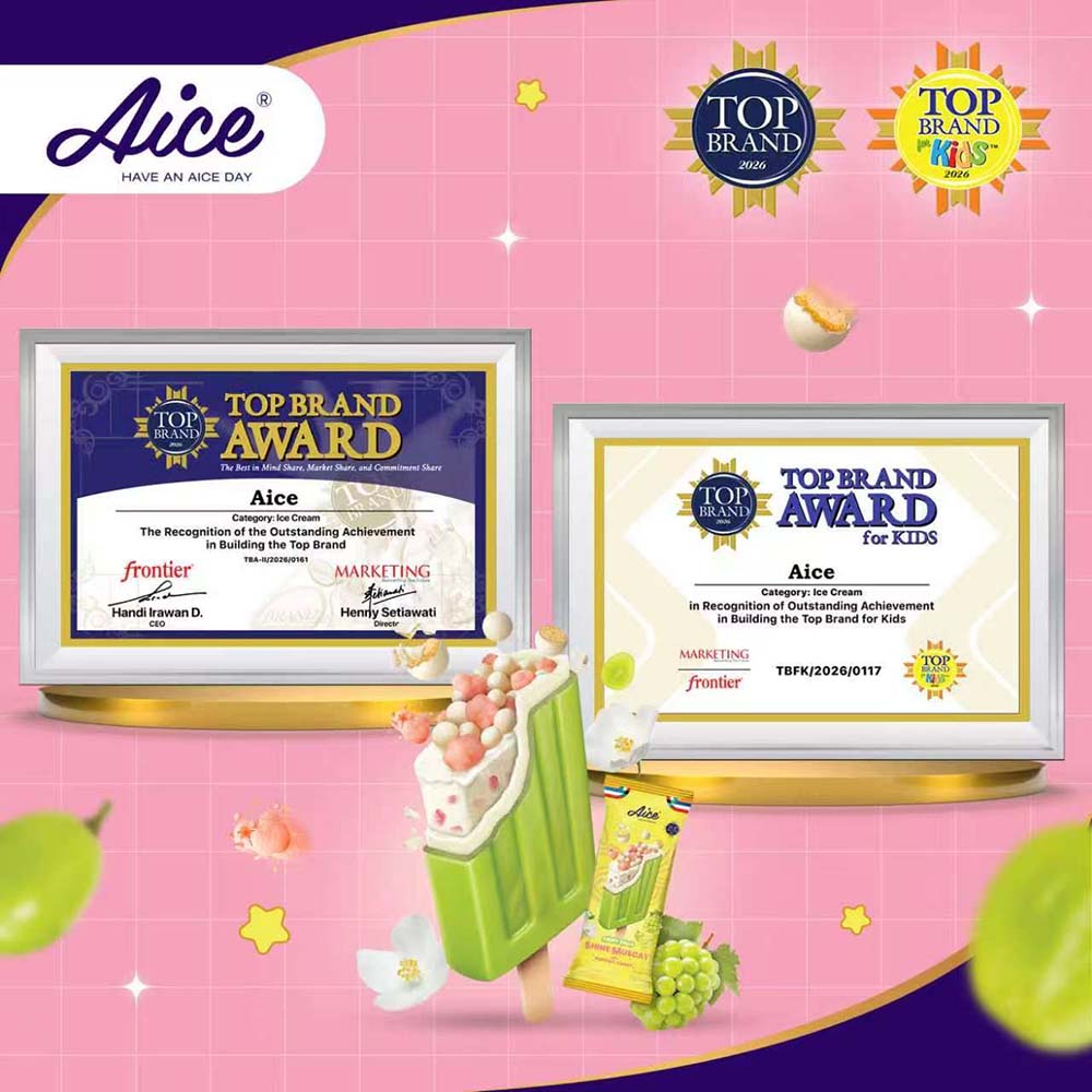 aice pertahankan top brand delapan tahun berturut turut