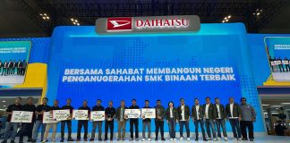siswa dan guru pemenang smk skill contest di daihatsu giias 2026