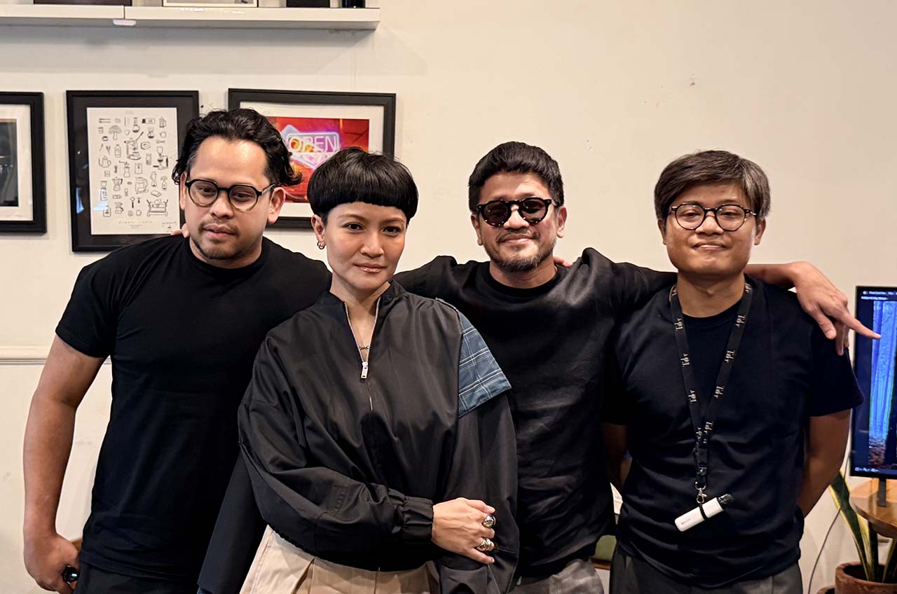 Lea Simanjuntak bersama Satrio Alexa, Alain Gunawan dan Galih Pratama