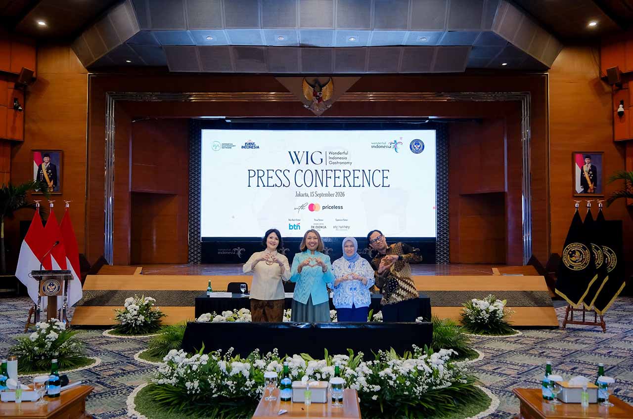 peluncuran WIG 2026 di Balairung Soesilo Soedarman, Jakarta, Selasa (15/9/2026).
